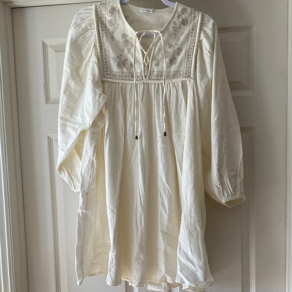 Unsubscribed Crafty Mini Cream Dress Sz 6. NWOT. Sz 6. Box4 - Picture 1 of 5